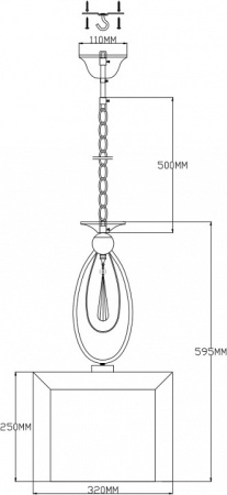 Фото Подвесной светильник Moderli Dark V2580-1P