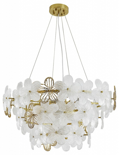 Открыть Подвесной светильник Indigo Fiori 12049/8P Brass Фото Подвесной светильник Indigo Fiori 12049/8P Brass