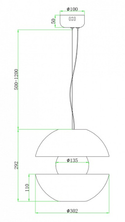 Фото Подвесной светильник Maytoni Rebel MOD322PL-L6B3K