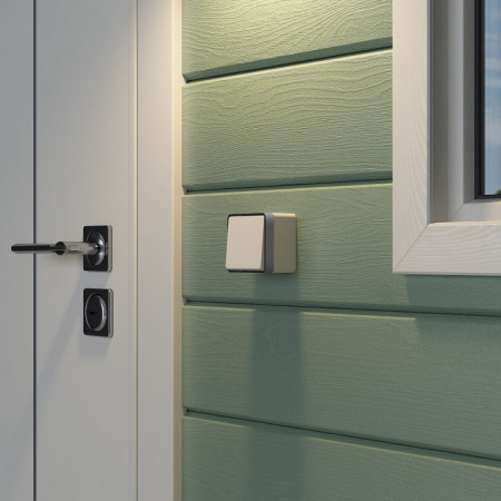 Фото Выключатель одноклавишный влагозащищенный Werkel Gallant (слоновая кость) W5010203