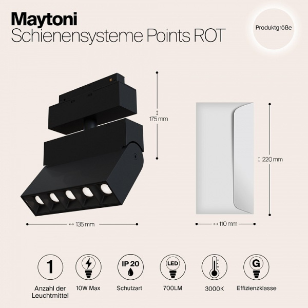 Фото Светильник на штанге Maytoni Points TR015-2-10W3K-B