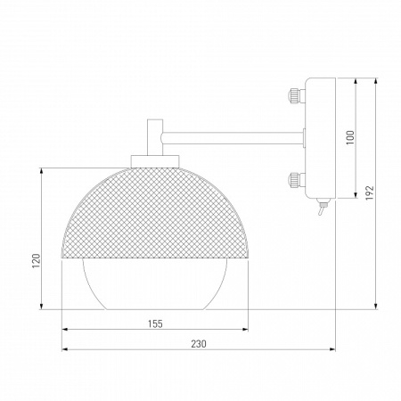 Открыть Бра Eurosvet Nocciola 70106/1 черный Фото Бра Eurosvet Nocciola 70106/1 черный