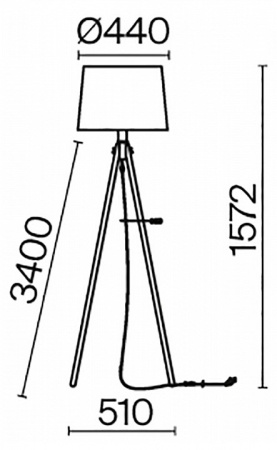 Фото Торшер Maytoni Calvin Z177FL-01W