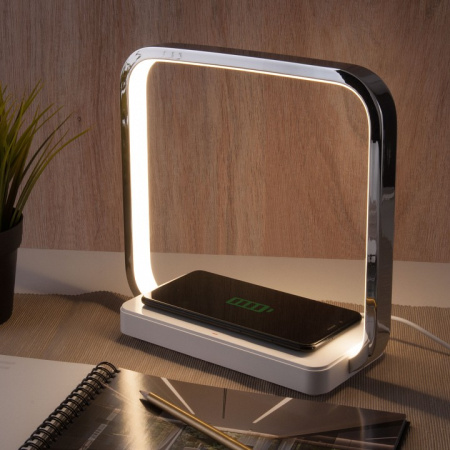 Фото Настольная лампа офисная Eurosvet Frame 80502/1 хром