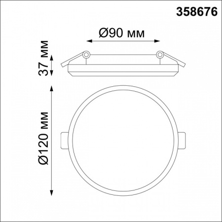 Фото Встраиваемый светильник Novotech Pandora 358676