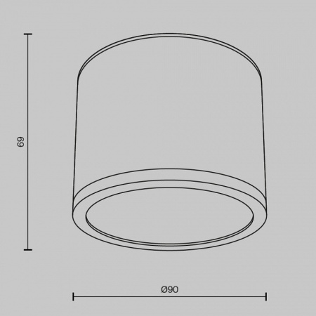 Фото Накладной светильник Maytoni Rendo C095CL-GX53-W