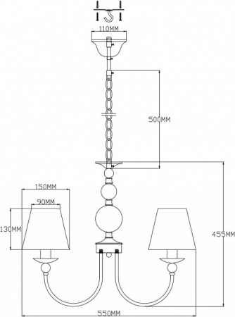 Фото Подвесная люстра Moderli Feels V2613-5P