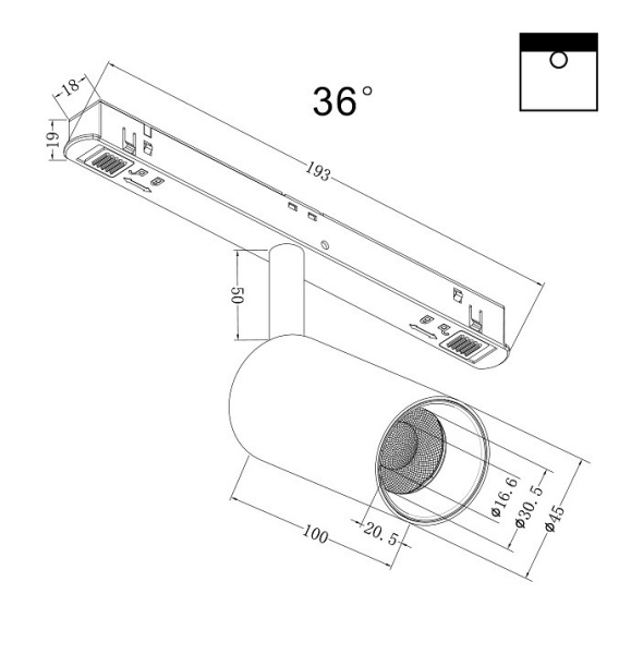 Фото Светильник на штанге Maytoni Focus LED TR032-2-5W3K-M-B