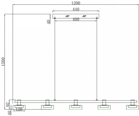 Фото Подвесная люстра Stilfort Gloze 4009/02/05PL