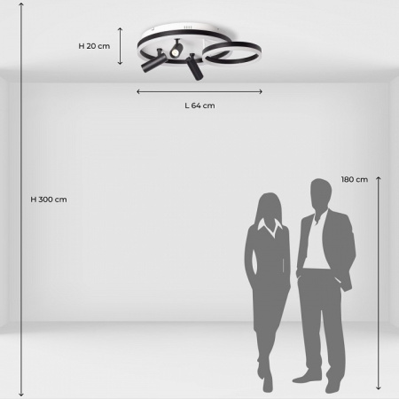 Фото Потолочная люстра DeMarkt Драйв 377013405