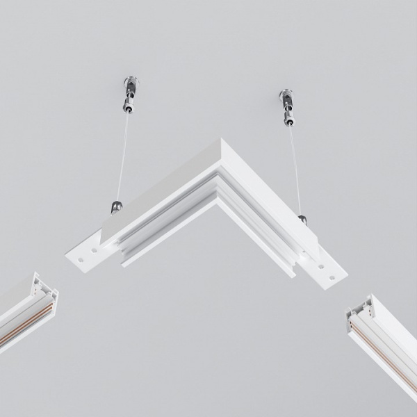 Фото Соединитель угловой L-образный для треков накладных Maytoni Accessories for tracks Exility TRAM034CL-41W