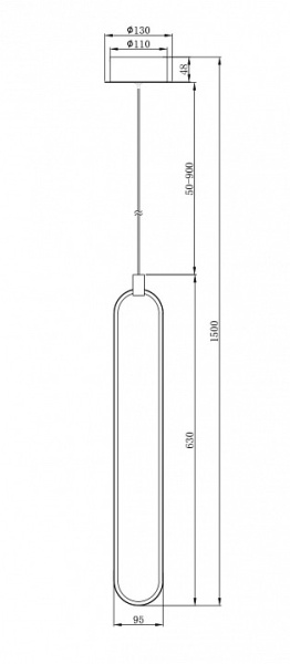 Фото Подвесной светильник Maytoni Chain MOD017PL-L13G