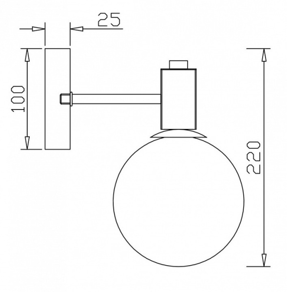 Фото Бра Freya Globo FR5175WL-01BS