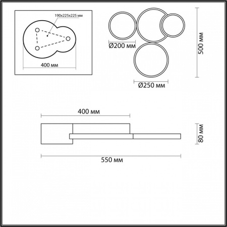 Фото Потолочная люстра Lumion Norbert 5255/64CL