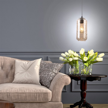 Фото Подвесной светильник Escada Rise 10177/1S Black/Cognac