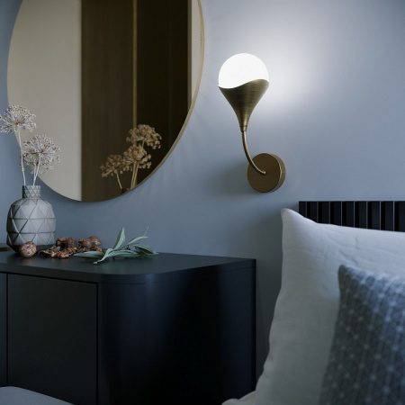 Фото Бра Eurosvet Calyx 60168/1 латунь