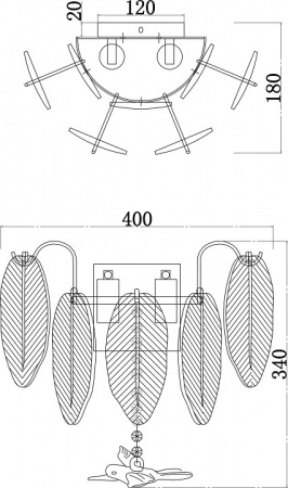 Фото Накладной светильник Favourite Philomela 3054-2W