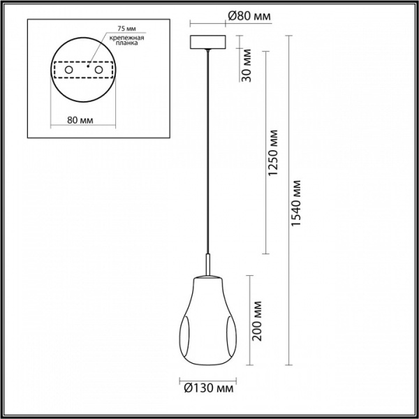 Фото Подвесной светильник Odeon Light Nave 5098/4LC