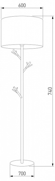 Фото Торшер TK Lighting Albero 5572 Albero White