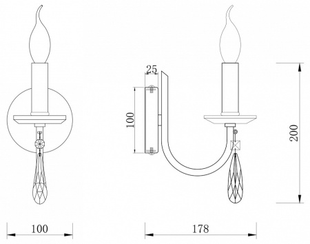 Фото Бра Freya Forte FR1006WL-01N