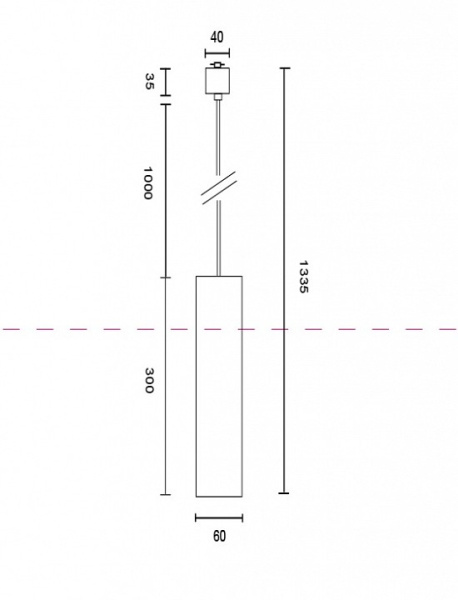 Фото Подвесной светильник Maytoni Focus TR025-1-GU10-W