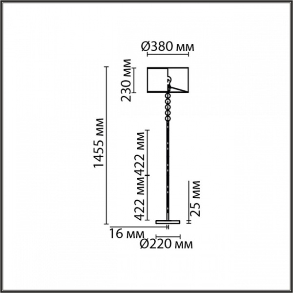 Фото Торшер Lumion Tapia 8078/1F