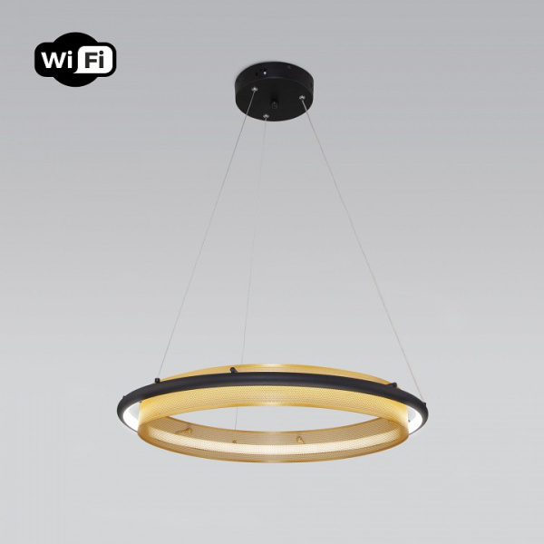 Фото Подвесной светильник Eurosvet Imperio 90241/1 черный/ золото Smart