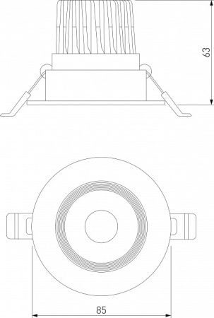 Фото Встраиваемый светильник Elektrostandard Even a065458
