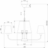 Открыть Подвесная люстра Eurosvet Milos 60153/8 латунь Фото Подвесная люстра Eurosvet Milos 60153/8 латунь