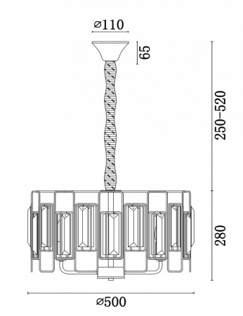 Фото Подвесной светильник Freya Rowena FR5045PL-05G