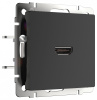Розетка HDMI без рамки Werkel черный матовый W1186008 Розетка HDMI без рамки Werkel черный матовый W1186008