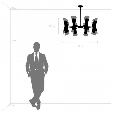 Фото Люстра на штанге Lightstar Strato 817164