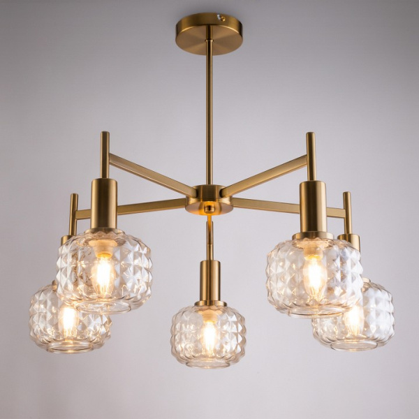 Фото Люстра на штанге Freya Fero FR5366CL-05BS