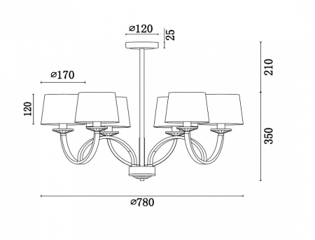 Открыть Люстра на штанге Freya Tina FR5034PL-06CH Фото Люстра на штанге Freya Tina FR5034PL-06CH