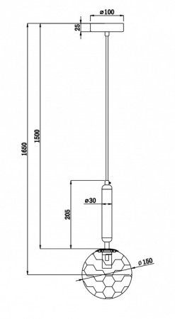 Фото Подвесной светильник Freya Zelda FR5122PL-01BS