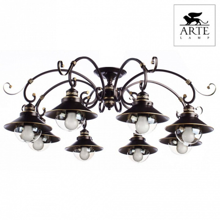 Открыть Потолочная люстра Arte Lamp Grazioso A4577PL-8CK Фото Потолочная люстра Arte Lamp Grazioso A4577PL-8CK