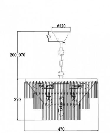 Фото Подвесная люстра Maytoni Colonne MOD093PL-09BS