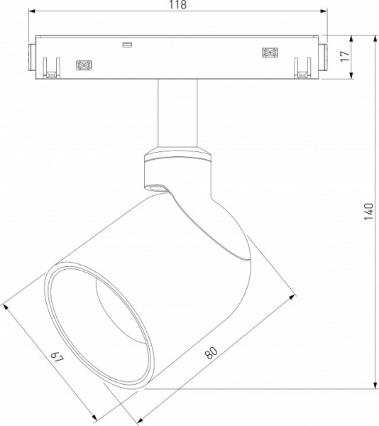 Фото Светильник на штанге Elektrostandard Slim Magnetic a065258