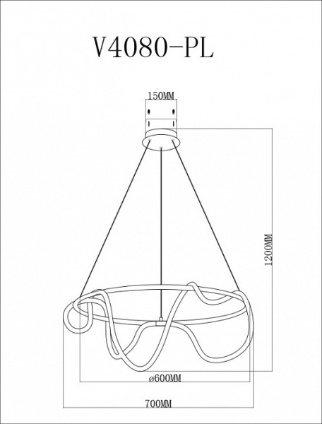 Фото Подвесной светильник Moderli TRUE V4080-PL
