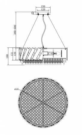 Фото Подвесной светильник Maytoni Artistico MOD017PL-05BS