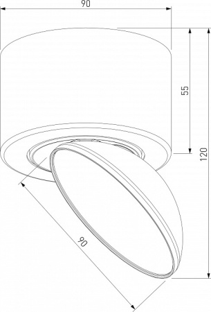 Фото Накладной светильник Elektrostandard Smooth a065460