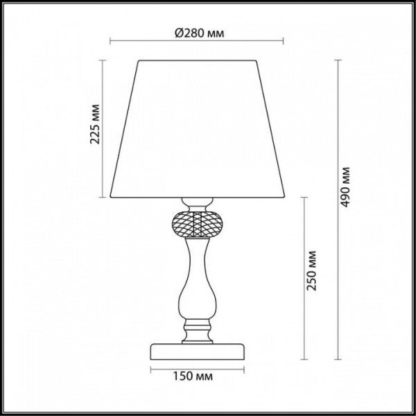Фото Настольная лампа декоративная Odeon Light Aurelia 3390/1T
