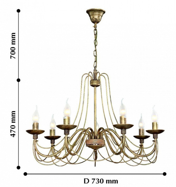 Фото Подвесная люстра F-promo Chateau 2163-7P