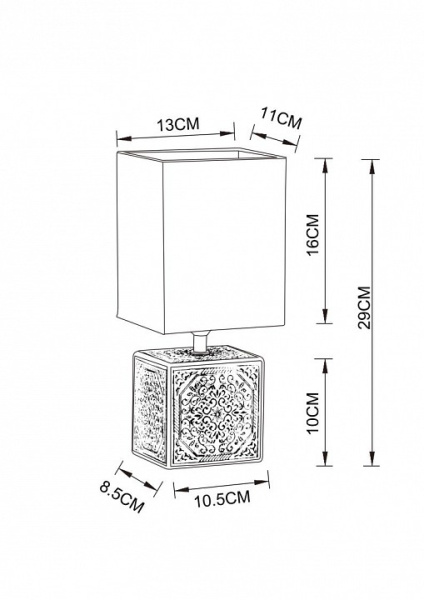 Фото Настольная лампа декоративная Arte Lamp Fiori A4429LT-1BA