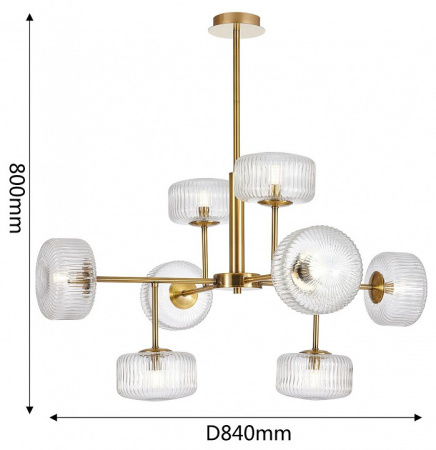 Фото Люстра на штанге Favourite Malinconia 4051-8P