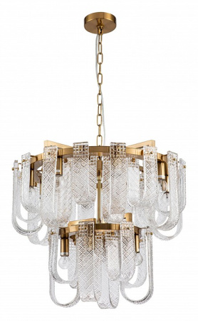 Открыть Подвесная люстра Indigo Brina 12027/12P Brass Фото Подвесная люстра Indigo Brina 12027/12P Brass