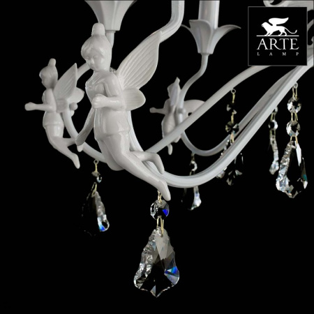 Открыть Подвесная люстра Arte Lamp Angelina A5349LM-8WH Фото Подвесная люстра Arte Lamp Angelina A5349LM-8WH