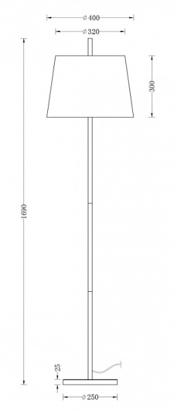 Фото Торшер Freya Sandy FR5118FL-01BS