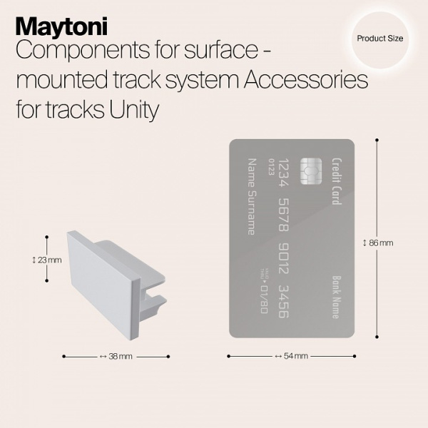 Фото Заглушка Maytoni Accessories for tracks TRA001EC-11W