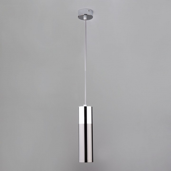 Фото Подвесной светильник Eurosvet Double Topper 50135/1 LED хром/черный жемчуг